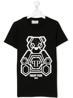 Philipp Plein Junior футболка со стразами