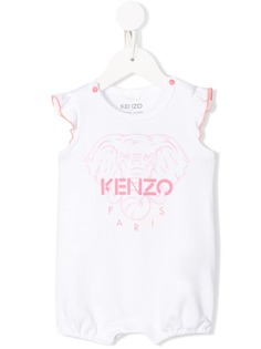 Kenzo Kids комбинезон Elephant с логотипом и оборками
