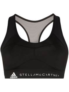 adidas by Stella McCartney спортивный бюстгальтер с логотипом из коллаборации с Stella McCartney