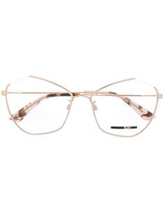 McQ Alexander McQueen очки в геометричной оправе кошачий глаз