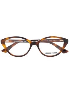 McQ Alexander McQueen очки в оправе кошачий глаз черепаховой расцветки