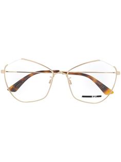 McQ Alexander McQueen очки в геометричной оправе кошачий глаз