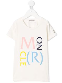 Moncler Kids футболка с логотипом