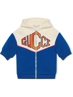 Gucci Kids толстовка на молнии с нашивкой Gucci Game