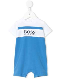 BOSS Kidswear комбинезон в стиле колор-блок с логотипом