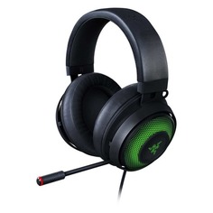 Гарнитура игровая Razer Kraken Ultimate, для компьютера, мониторные, черный / зеленый [rz04-03180100-r3m1]