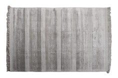 Ковер bosconia 1,6х2,3м с бахромой, вискоза 100% (garda decor) серый 160x1x230 см.