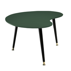 Журнальный столик почка (woodi) зеленый 89.0x42.0x68.0 см.