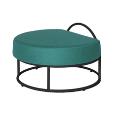 Пуф bauhaus (woodi) бирюзовый 73x50x63 см.