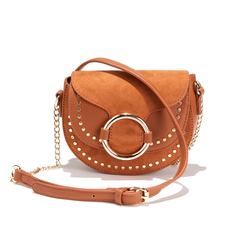 Сумка с клапаном и заклепками, ремешок с цепочкой La Redoute Collections