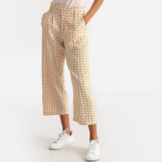 Юбка-брюки с завышенной талией с рисунком La Redoute Collections