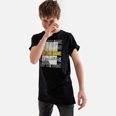 Футболка с рисунком на груди и сзади, 10-18 лет La Redoute Collections