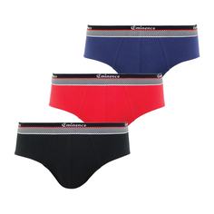 Комплект из 3 трусов-слипов с низкой талией TRIO SELECT Eminence