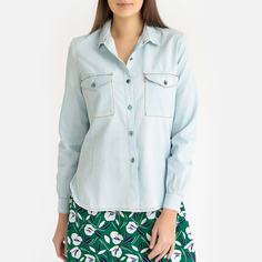Блузка из джинсовой ткани ASTING Sessun