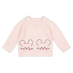Пуловер с круглым вырезом и рисунком 1 мес-3 лет La Redoute Collections