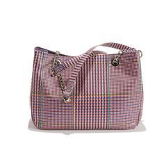 Сумка в клетку с ручками и цепочкой La Redoute Collections