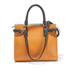 Сумка двухцветная с ремешками La Redoute Collections