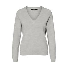 Пуловер с V-образным вырезом из тонкого трикотажа Vero Moda