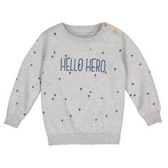 Пуловер из трикотажа с принтом и надписью 1 мес-3 лет La Redoute Collections