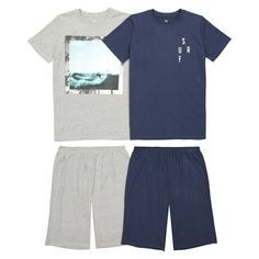 2 пижамы с шортами с рисунком, 10-16 лет La Redoute Collections