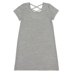 Платье-футболка с короткими рукавами и перекрещивающимися полосами сзади, 10-18 лет La Redoute Collections