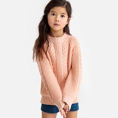 Пуловер с круглым вырезом из трикотажа 3-12 лет La Redoute Collections