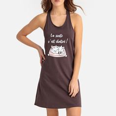 Рубашка ночная, длинный топ, 100% хлопок La Redoute Collections