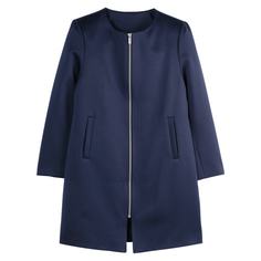 Пальто с круглым вырезом на молнии La Redoute Collections
