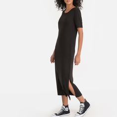 Платье-футболка из трикотажа в рубчик La Redoute Collections