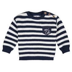 Пуловер в полоску в морском стиле, 1 мес. - 3 года La Redoute Collections