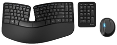 Комплект клавиатура+мышь Microsoft Wireless Desktop Sculpt Ergonomic (L5V-00017)