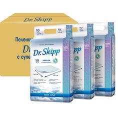 Пеленки Dr.Skipp Soft Line детские гигиенические 60 х 90 см, 30 шт