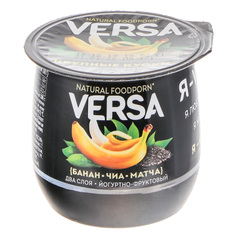 Десерт Versa йогуртно-фруктовый термостатный Банан, чиа, матча 3,6% 160 г