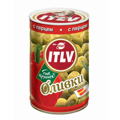 Оливки ITLV с перцем 300 г