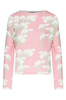 Розовая блуза с цветочным принтом Monica Bernadette