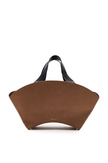 Бежевая кожаная сумка Rejina Pyo