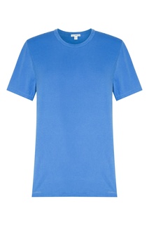 Синяя футболка с круглым вырезом James Perse