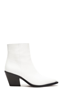 Белые кожаные ботинки Barbara Bui