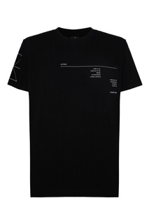 Черная футболка с абстрактным принтом Marcelo Burlon