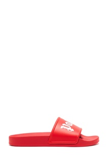 Красные пантолеты с логотипом Palm Angels