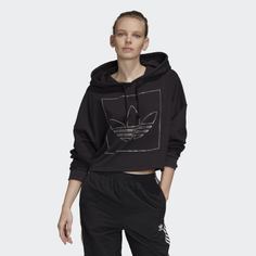 Укороченная худи adidas Originals