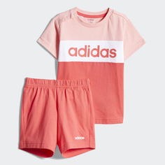 Комплект: футболка и шорты Colorblock adidas Performance