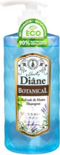 Domix, Шампунь бессиликоновый бессульфатный Питание Botanical Refresh, 480 мл Moist Diane