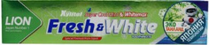 Domix, Паста зубная для защиты от кариеса прохладная мята Fresh & White, 160 гр Lion Thailand