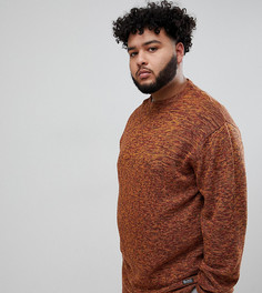 Меланжевый джемпер с круглым вырезом Replika Plus-Мульти