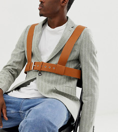 Светло-коричневая сбруя-бандаж из искусственной кожи ASOS DESIGN-Коричневый