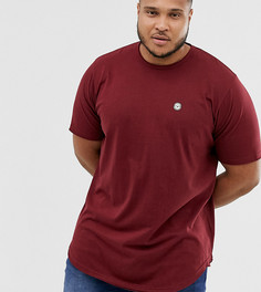 Удлиненная футболка с необработанным краем Le Breve Plus-Красный