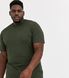 Футболка оливкового цвета с логотипом Ralph Lauren Big & Tall-Зеленый