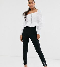 Черные леггинсы с завышенной талией Missguided Tall-Черный