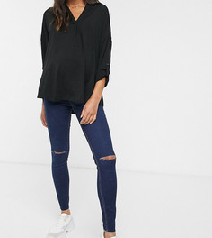 Синие рваные джеггинсы New Look Maternity-Синий